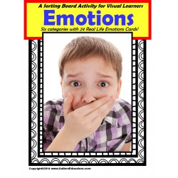Autism Emotions Sorting Board and Flashcards